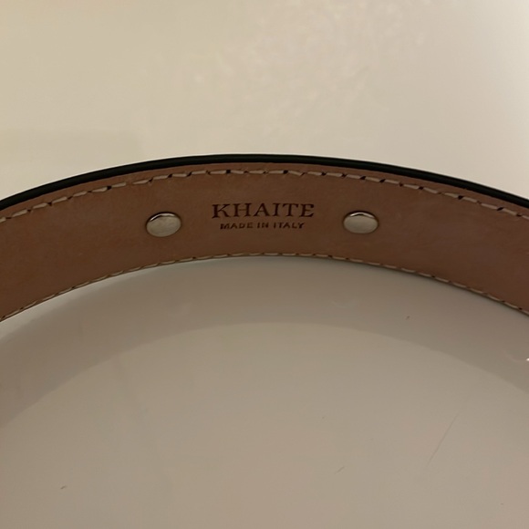 Khaite Benny Studded Leather Belt in Black - Picture 3 of 3